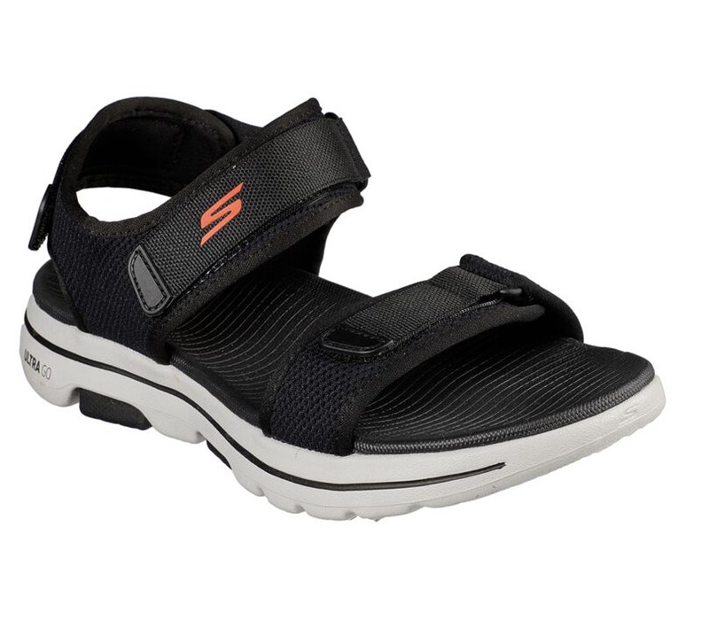 Skechers Herr Svarta/Orange Sandaler - Gowalk 5 - Cabourg - Sverige (CHYEN-3927)